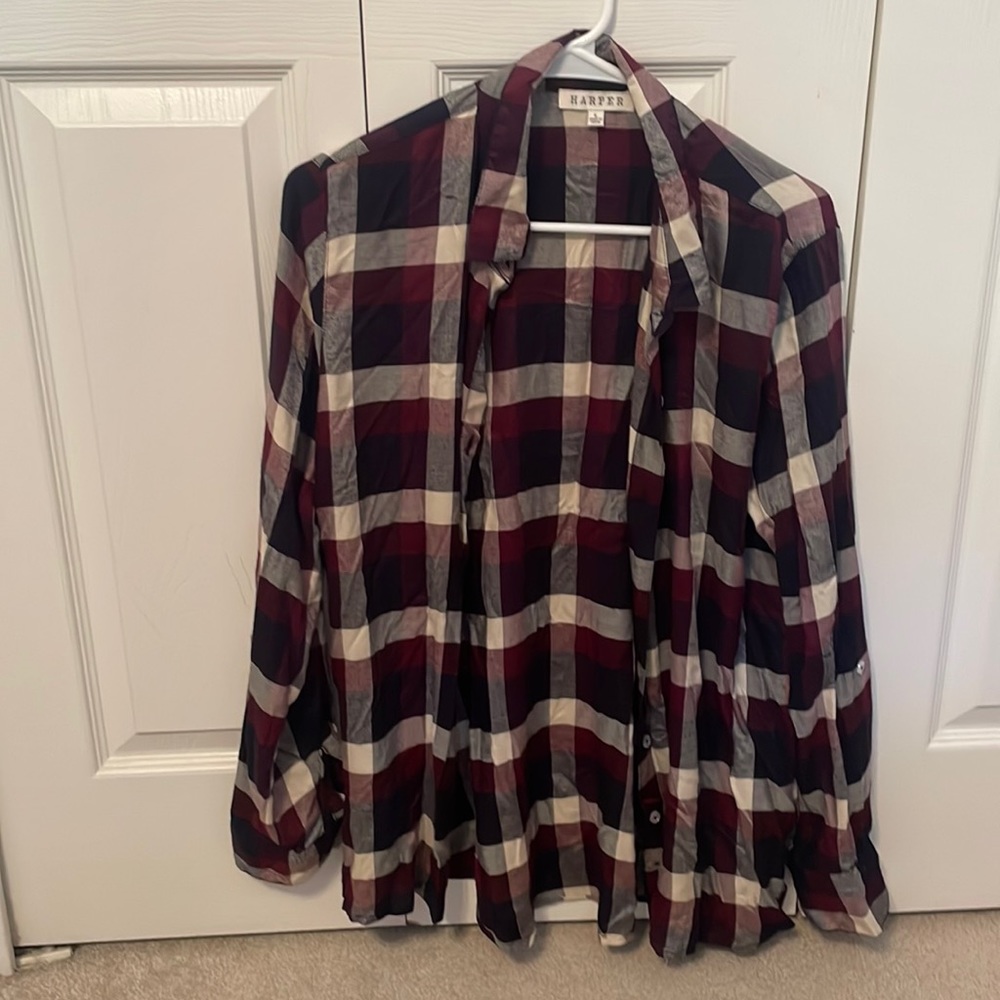 Large flannel top